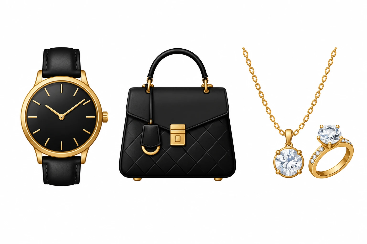 Watches, Bags, Jewellery